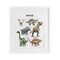 Stupell Industries Educational Meet The Dinosaurs Framed Print Under Glass, design by Christine Simpson Art